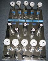 5 Line Gas Panel for N2, Oxygen, Argon, C4F8, SF6