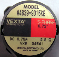 Oriental Motor, A4839-9015KE, Vexta 5-Phase Motor