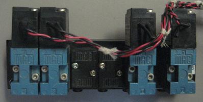 MAC 45A-L00-DEDB-18K, 45A-L00-DDDB-18K Circuit Bar w/ Solenoid Valves